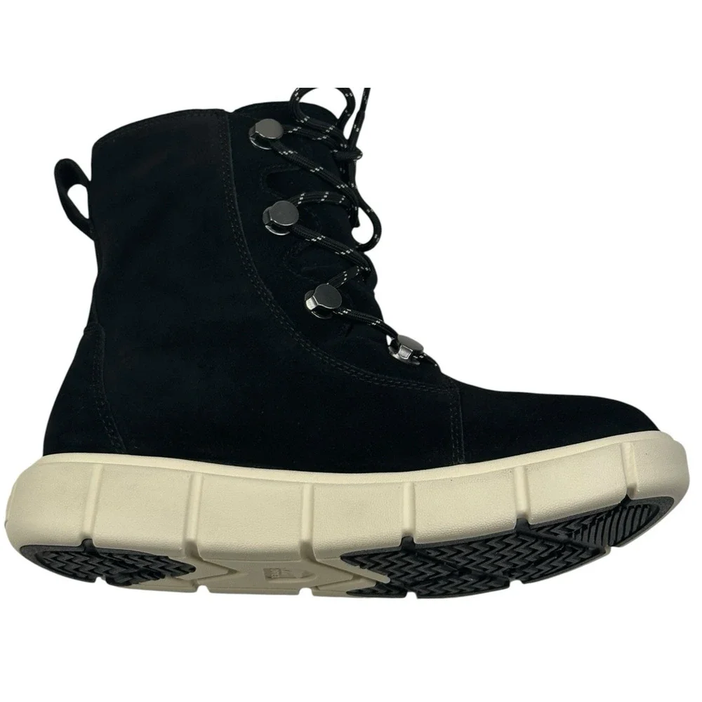 Sorel Explorer III Joan Black Suede Waterproof Lace-Up Boots Womens 7 New $145